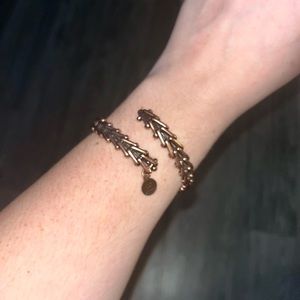 Alex and Ani rose-gold tone adjustable size bangle. Never worn with tags.